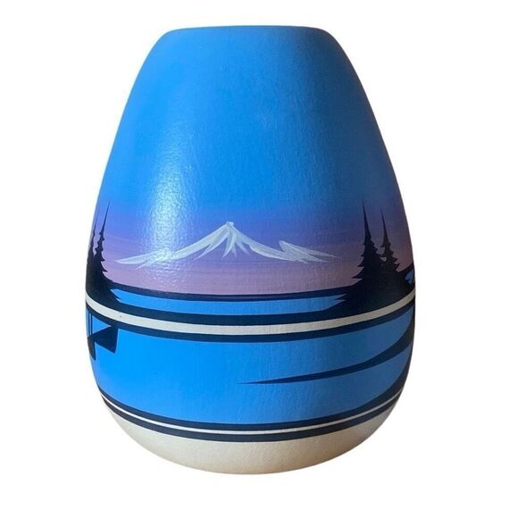 Cedar Mesa Pottery Navajo Desert Purple Vase Artist Signed Dine vintage - Picture 4 of 7